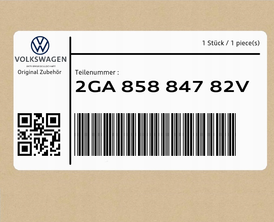 фото №1, Кронштейн чёрный титановый 2ga85884782v vw t-roc