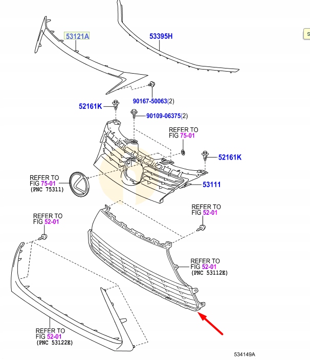 фото №9, Lexus ct 200h бампер передній нижня захист радіатора 53112-76070oryginalna