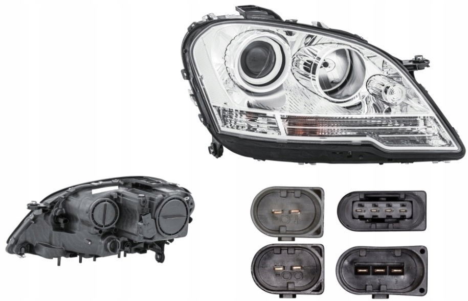 фото №1, Фара лампа правый mercedes ml klasa w164 08-