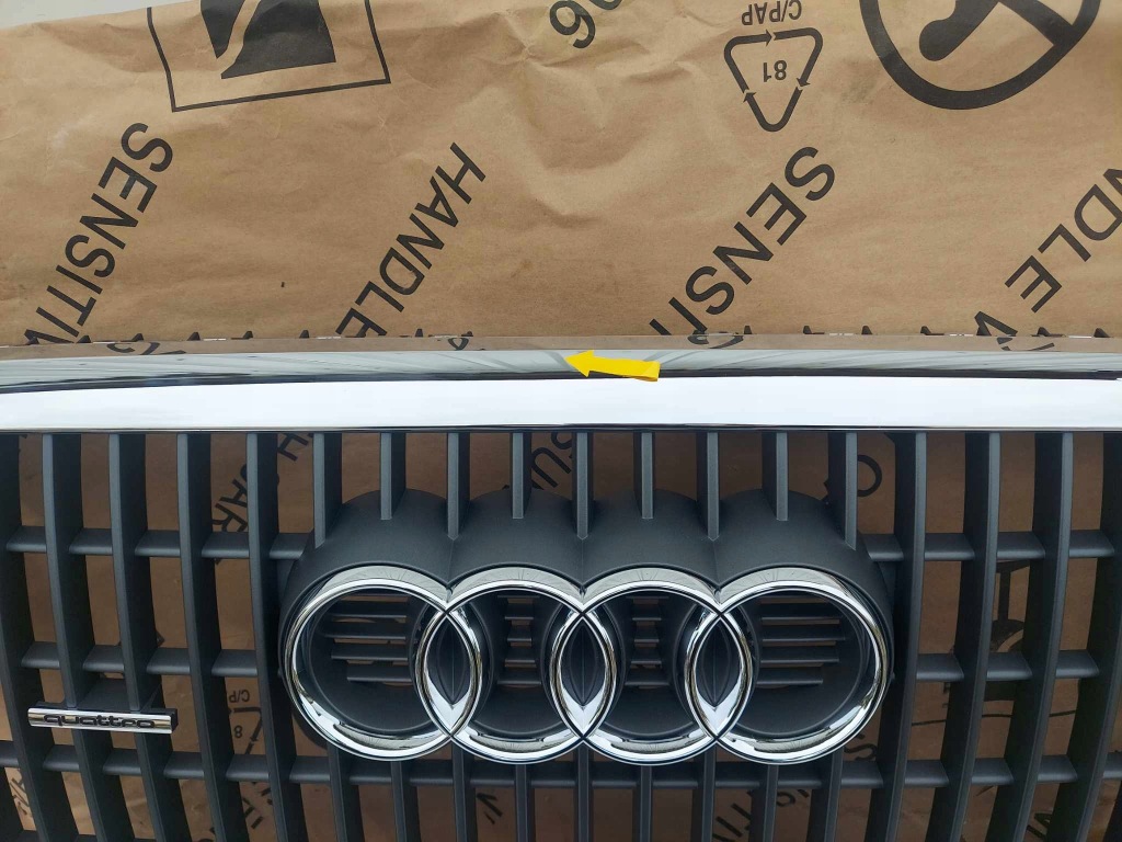 фото №5, Audi q5 i 8r 08- решётка радиатора решётка радиатора бампера перед nowa оригинальный номер