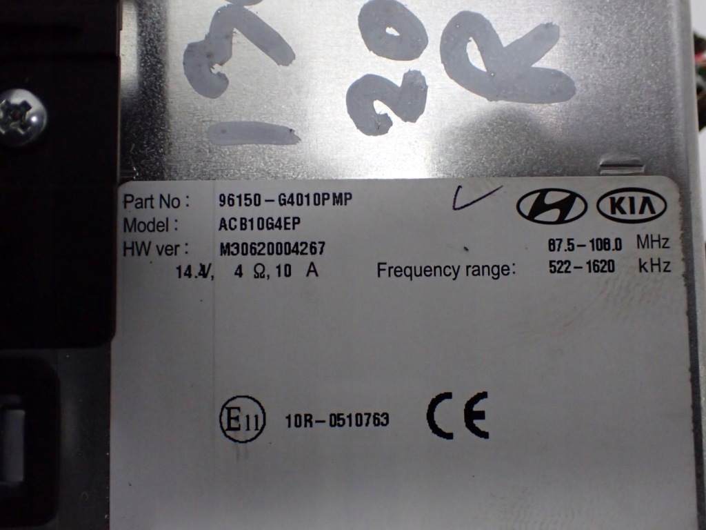 фото №8, Радио заводской bluetooth оригинал 96150-g4010 hyundai i30 iii 20r