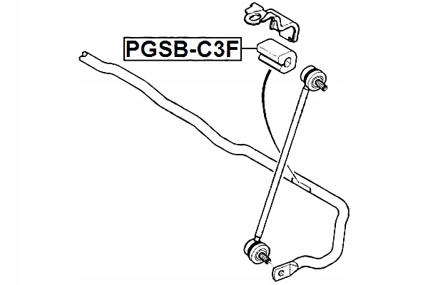 фото №2, Febest втулка стабилизатора передний citroen c2 2003-2009