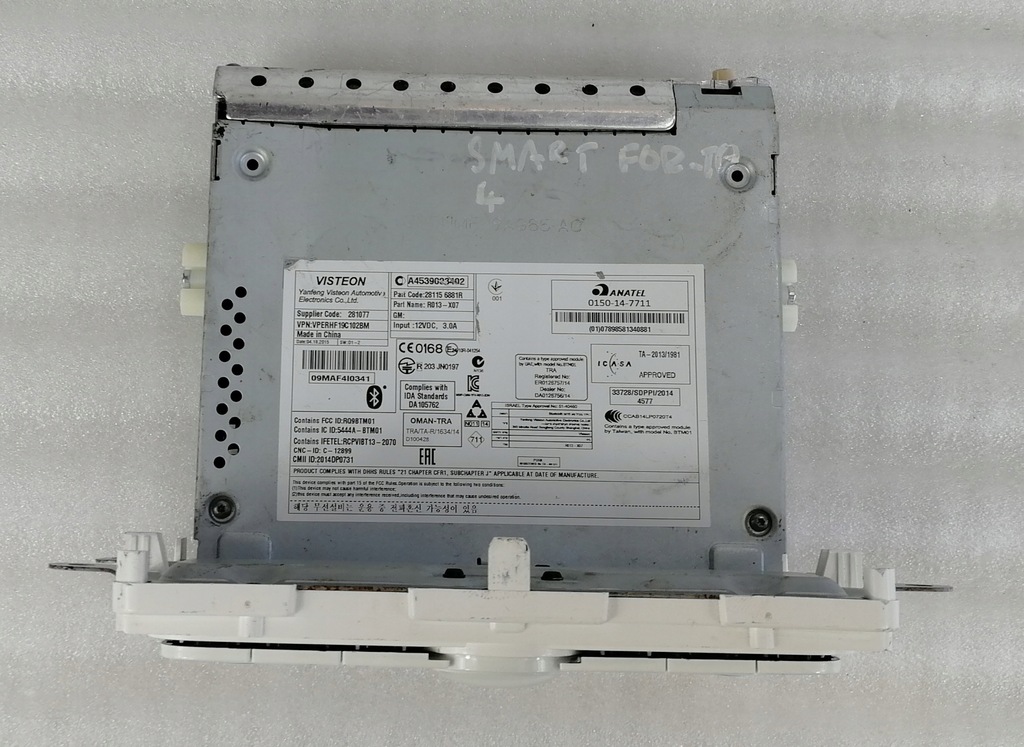 фото №2, Smart forfour радио navi cd usb a4539003402