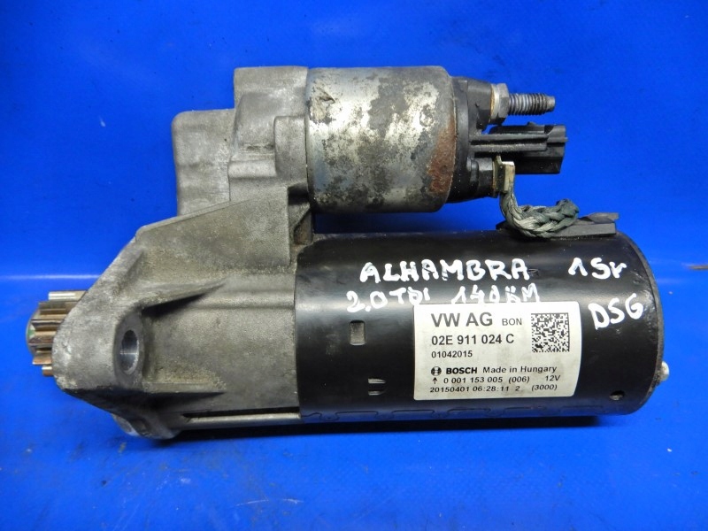 фото №1, Стартер seat alhambra ii 2.0 tdi 140km