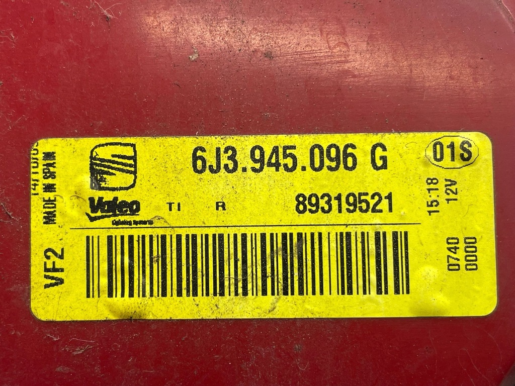 фото №11, Seat ibiza iv 6j,6p 2009 лампа задняя правая сторона хэтчбек 6j3945096g