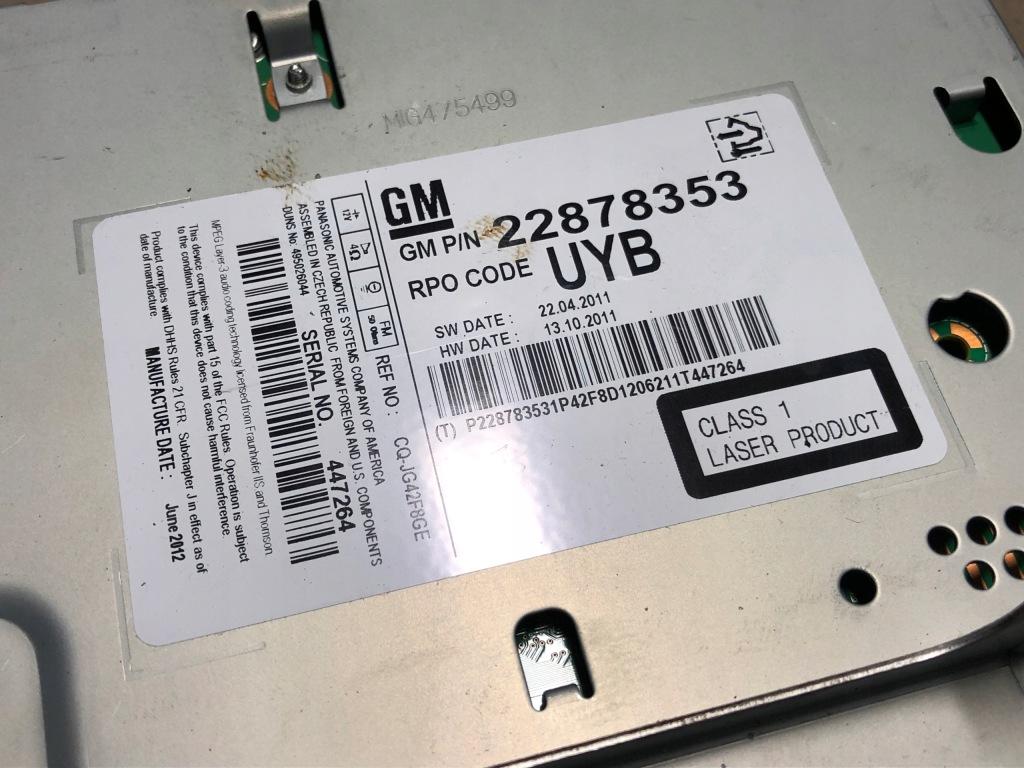 Opel astra j iv радіо cd заводський 22878353 Доставка