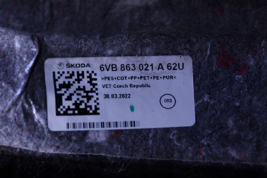 фото №6, Коврик пол skoda fabia 4 iv 22r.