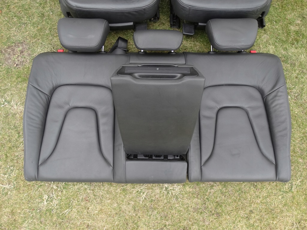 фото №7, Audi a4 b8 sedan 08-15 сиденья заднее сиденье czarna кожа подогрев подлокотник