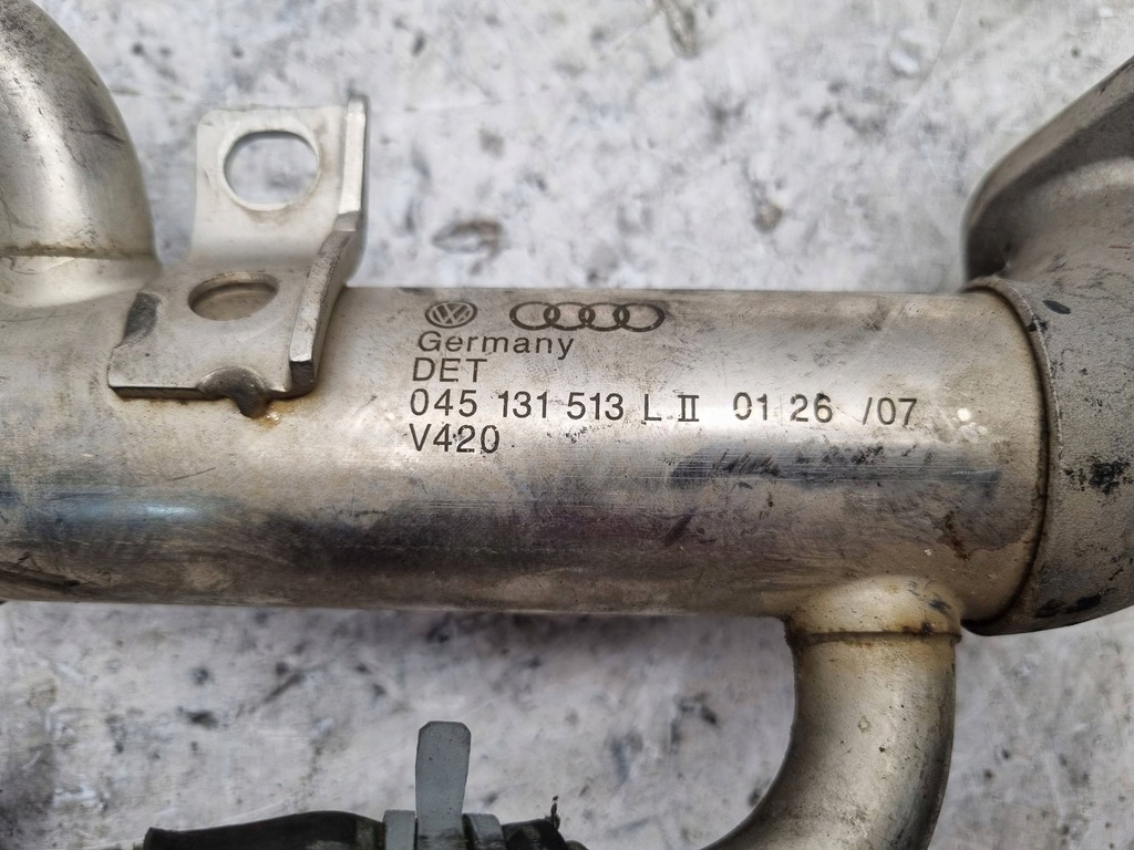 фото №6, Радиатор выхлопных газов 045131513l vw polo iv fox fabia i ibiza iii 1.4 tdi