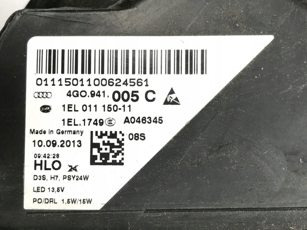 фото №16, Лампа передняя левая ксенон audi a6 c7 4g0941005c