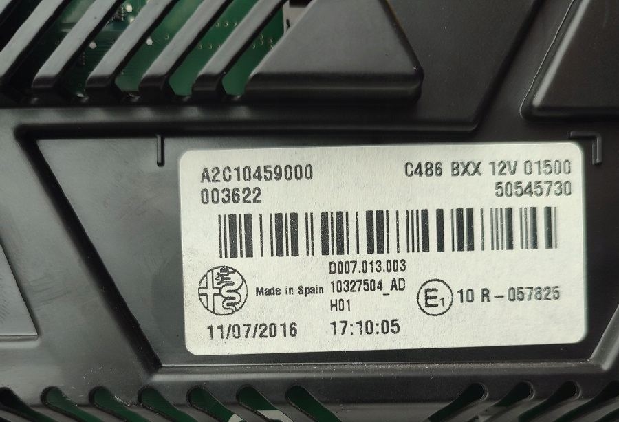 фото №3, Alfa romeo giulia счетчик приборная панель europa механическая коробка передач