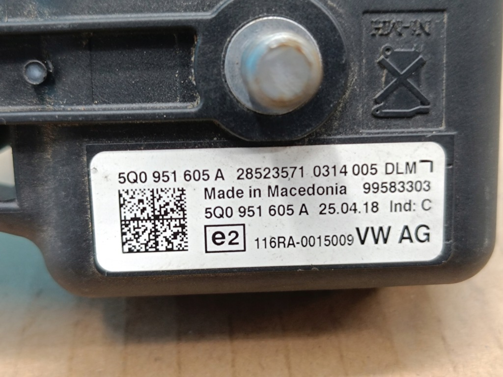 фото №8, Audi a5 f5 sportback 2.0 tdi 140kw 2018 r динамик сирена сигнализация 5q0951605a