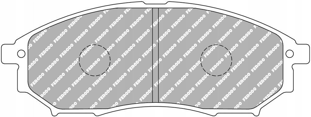 фото №1, Fcp1690h ds2500 ferodo тормозные колодки infiniti fx 35 45 g35 rwd m35 m45 передние