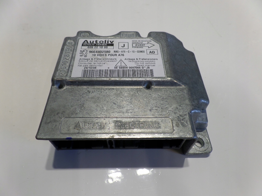 фото №1, Peugeot 207 модуль подушка безпеки 9664402580 609221000