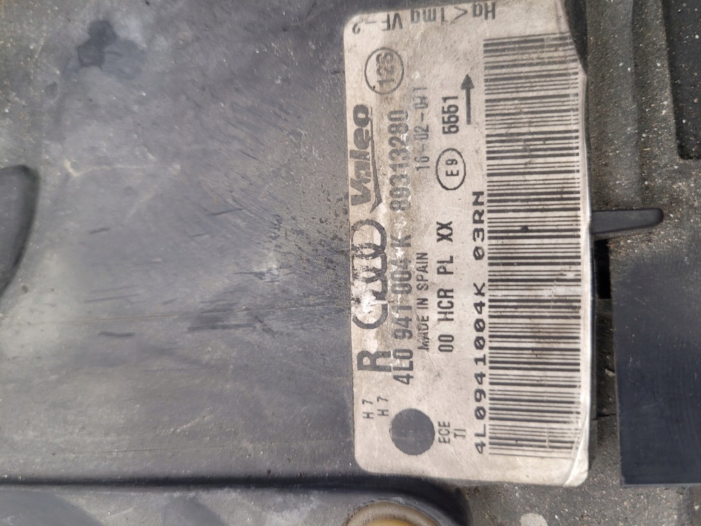 фото №8, Фара правый обычный audi q7 4l 4l0941004k uk