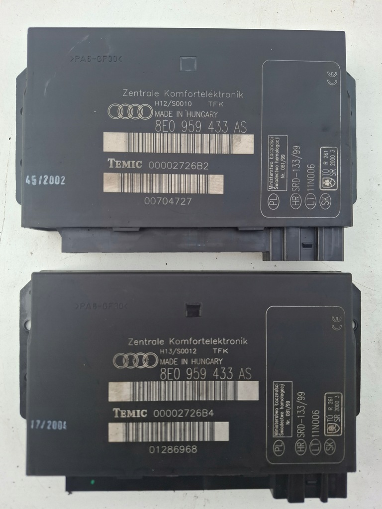 фото №1, Модуль комфорту audi a4 b6 8e0959433as