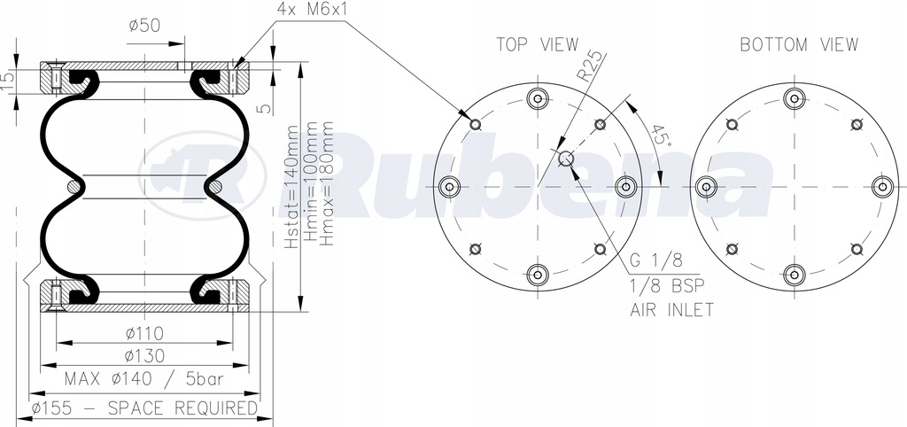 фото №9, Набор пневматический универсальный 130/2 подушки безопасности пневматический подвеска
