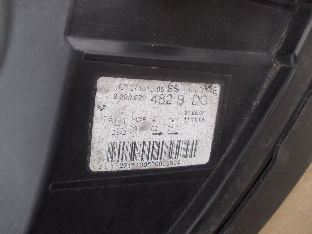 фото №14, Фара лампа левая renault twingo ii 2 europa