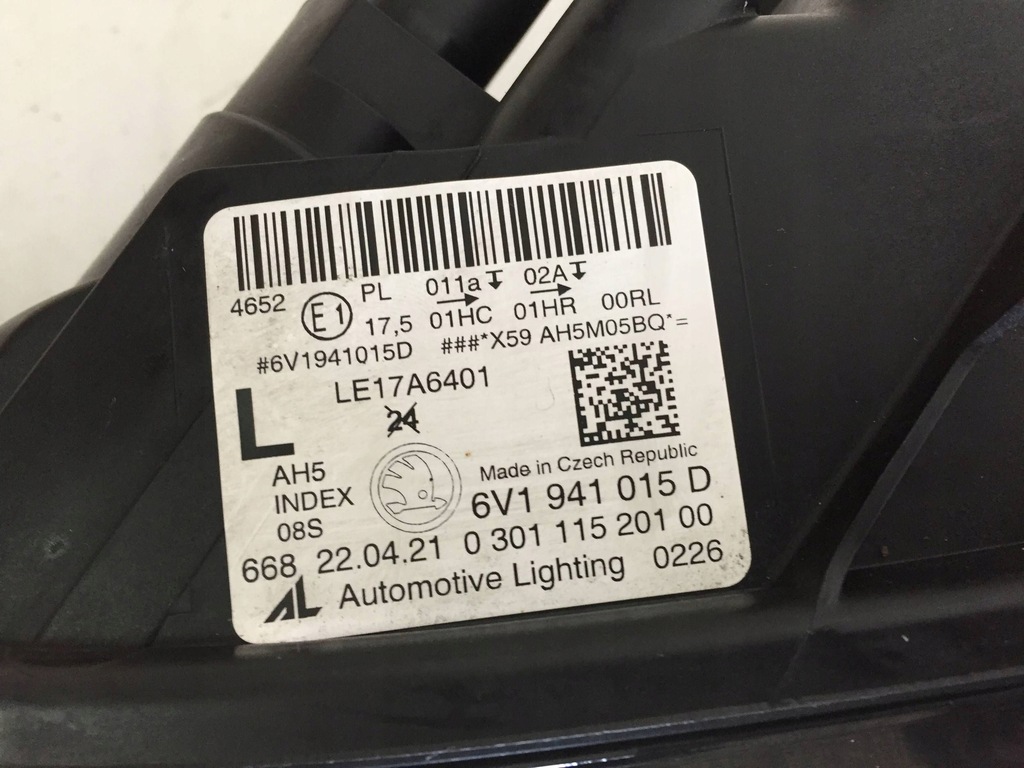 фото №8, Skoda fabia mk3 nj 2021 перед сторона ліва лампа передня 6v1941015d