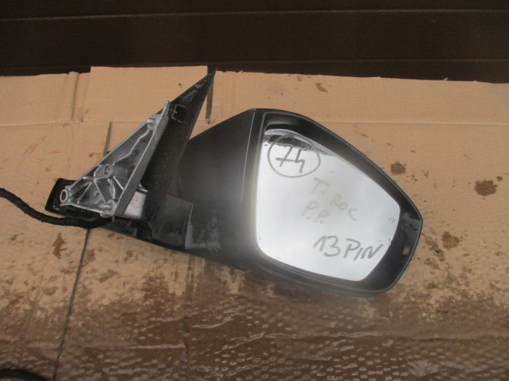 фото №1, Дзеркало праве vw t-roc лак: lr7h 13 pin europa