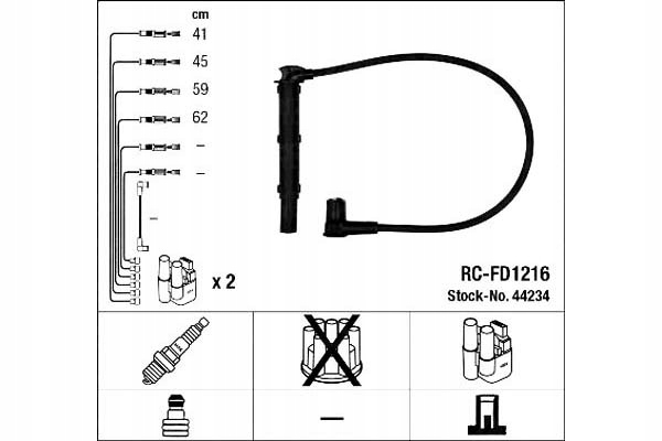 фото №2, Ngk провода зажигания ford 2,0 galaxy 95-06