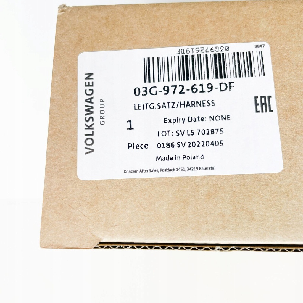 фото №7, Vw jetta iii 1k mk3 двигун кабель harness 03g972619df