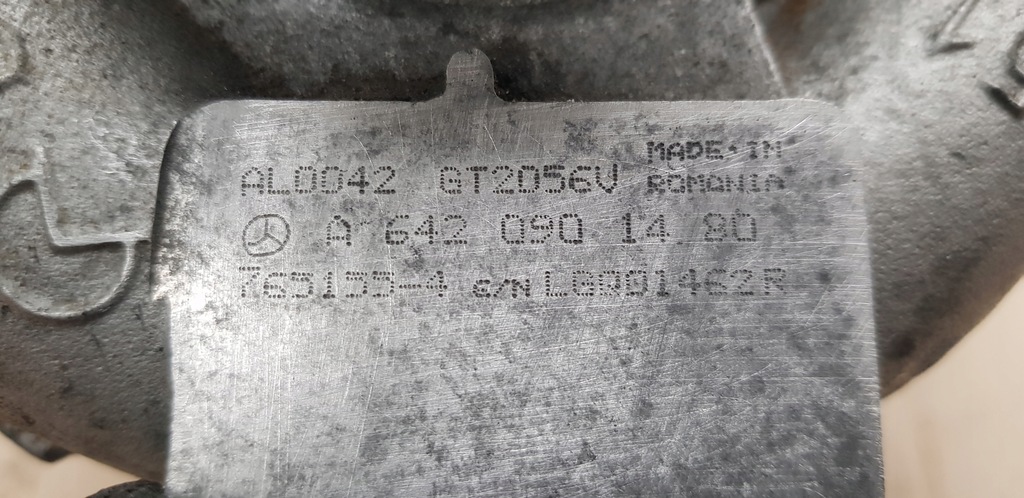 фото №5, Турбина mercedes w211 3.0 cdi v6 642.090