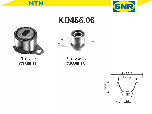 фото №2, Snr kd455.06 набір ремінь розподільного валу