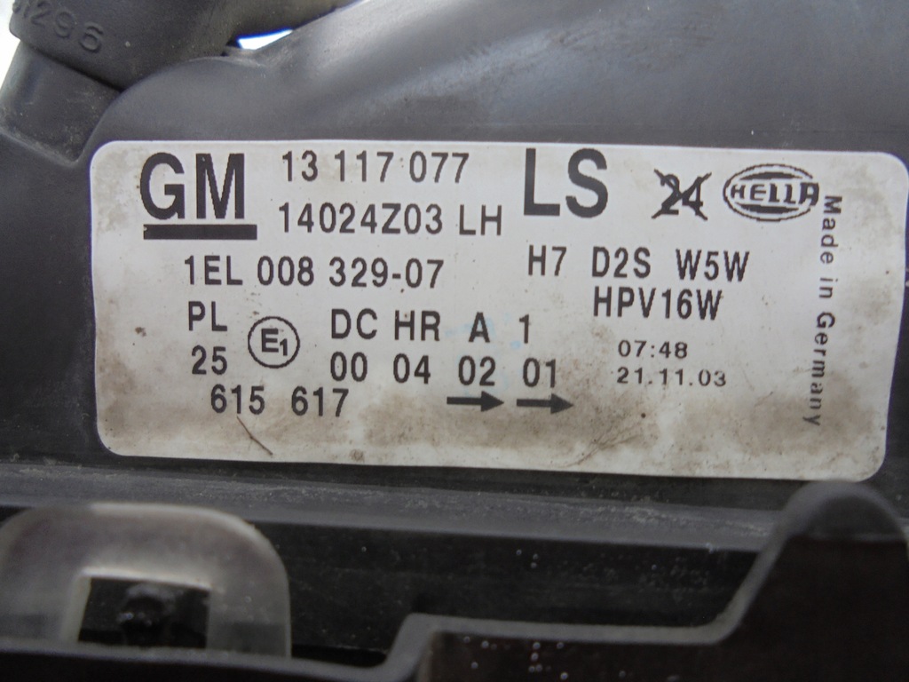 фото №9, Фара правий лампа права ксенон opel astra ii 2 g 13117077 kompletny euro
