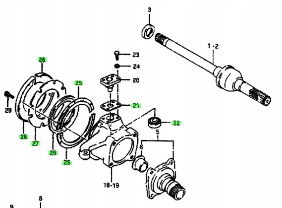 Suzuki samurai - набір ремонтний ущільнювач kuli Оригінал