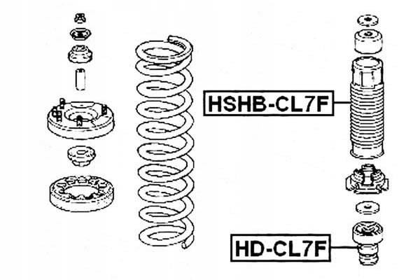 фото №10, Захист амортизатора передній febest hshb-cl7f