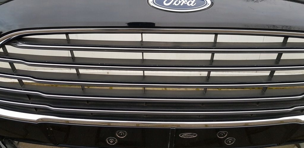 фото №8, Fiesta mk7 lift 13-17 накладка бампер передний st чёрный накладка решётка радиатора