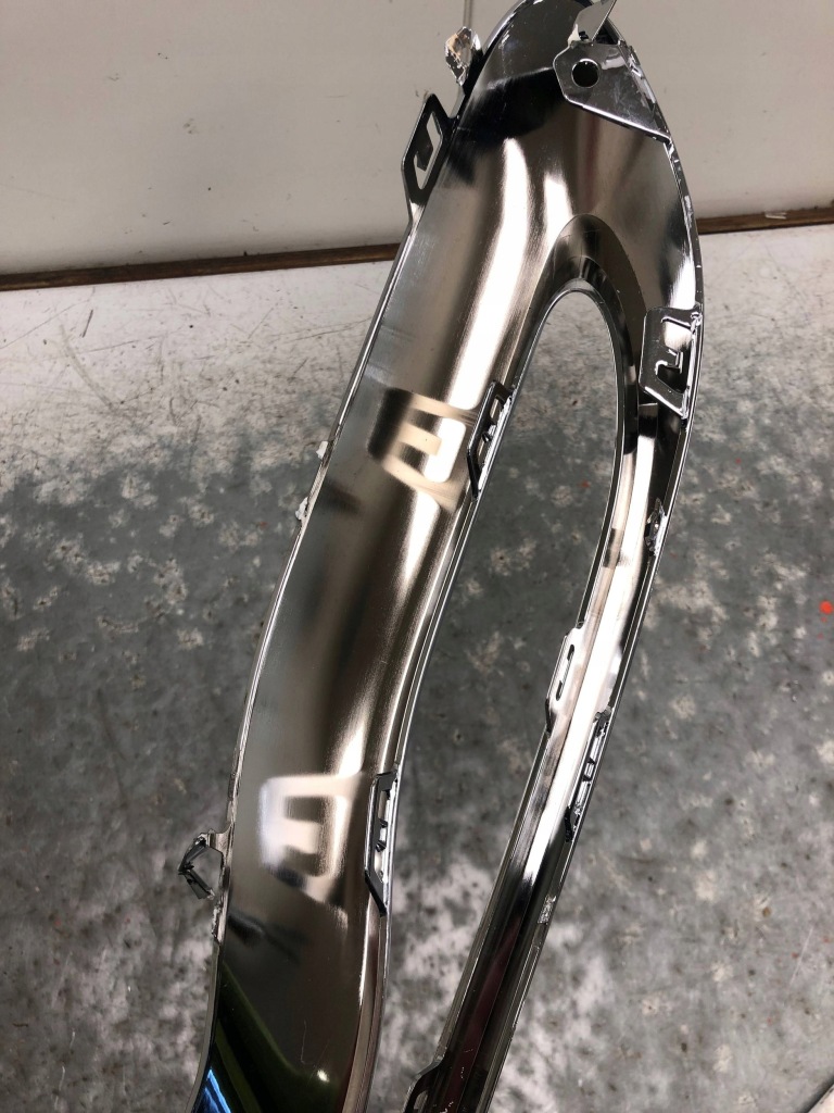 Диффузор хром бампера задний  mercedes w214 amg a2148853401 Киев