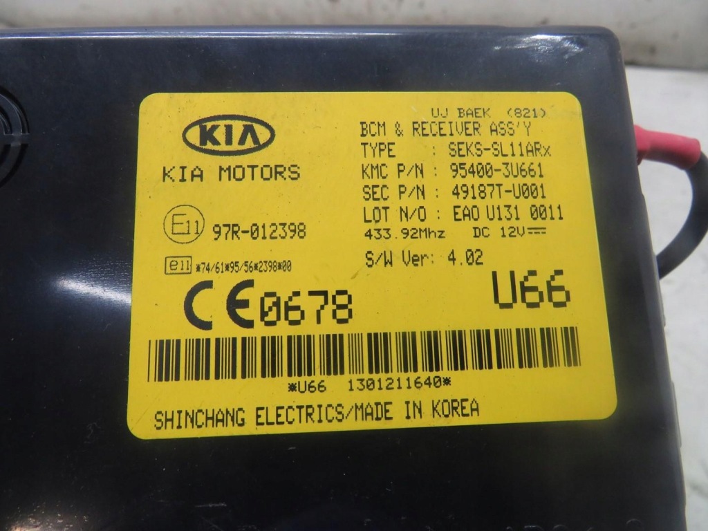 фото №3, Модуль bcm kia sportage iii 95400-3u661
