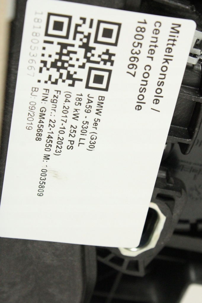 фото №7, Туннель средний подлокотник canberra bmw g30 g31