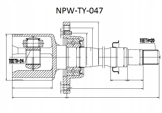 фото №2, Шарнир внутренний toyota avensis t22 00- правый