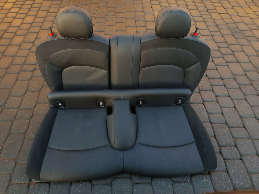 Середина салон оббивка сидіння заднє сидіння обшивки шкіра jcw mini f54 f55 56 kpl Зі Шроту