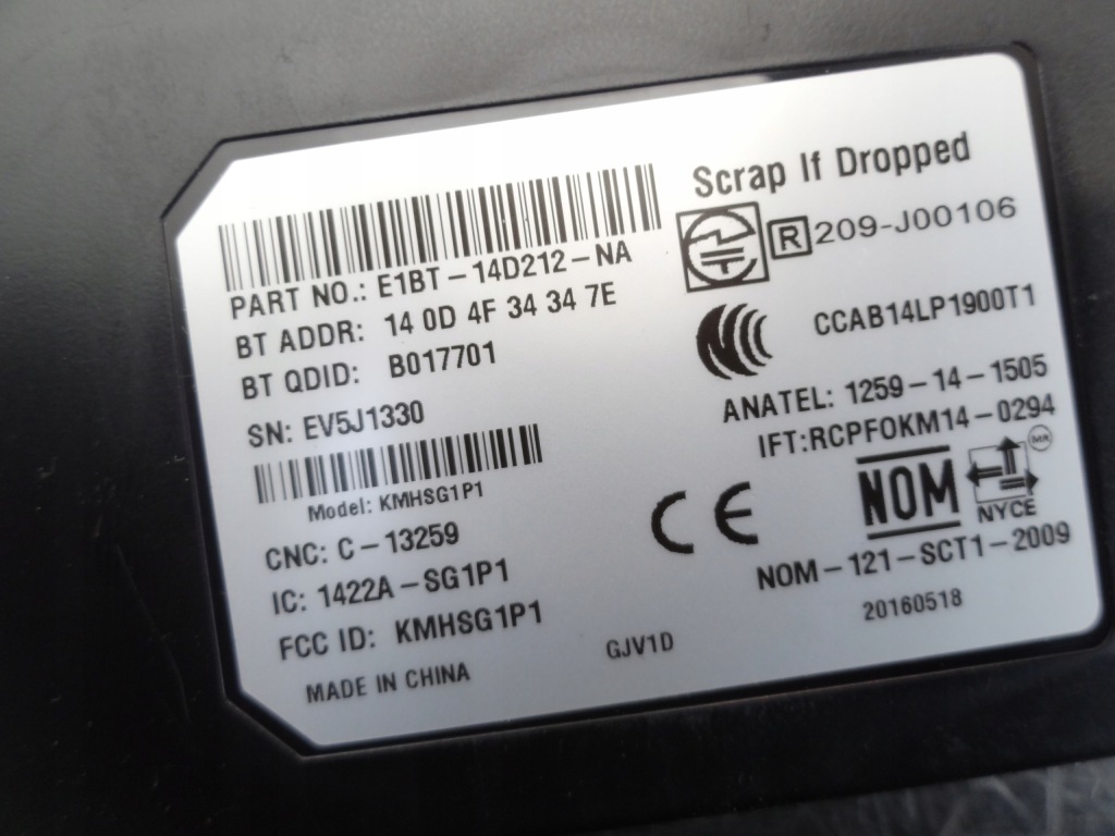 фото №3, Ford ecosport 2016 модуль bluetooth e1bt-14d212-na оригінал