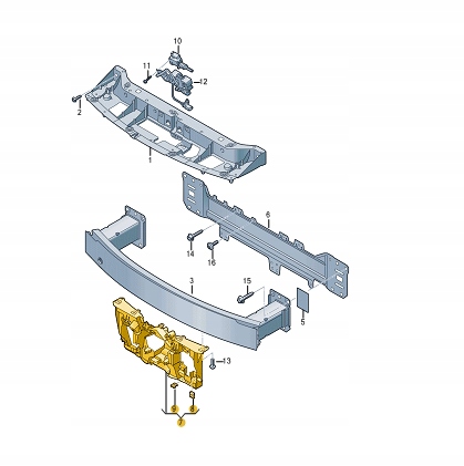 фото №10, Audi e-tron gt передня частина driver assistance кронштейн 4j3907390
