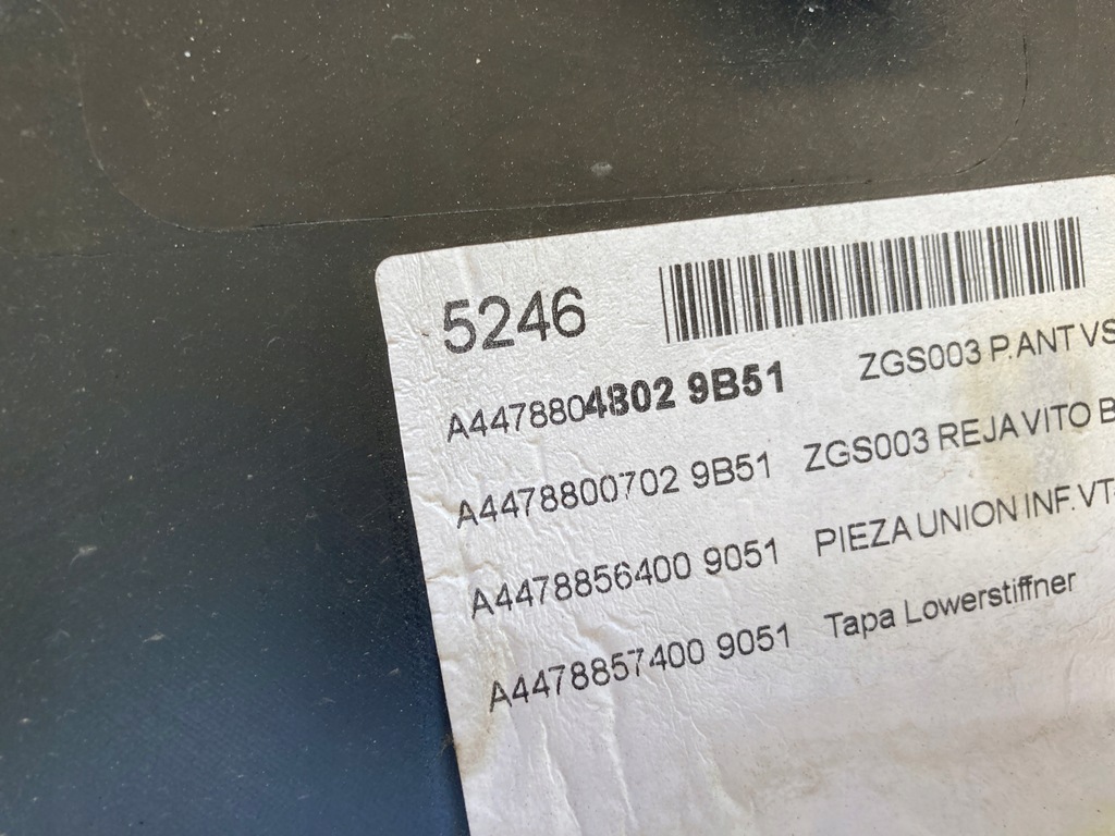 фото №14, Mercedes vito w 447 бампер перед передній електрик pod pdc orginał mercedes