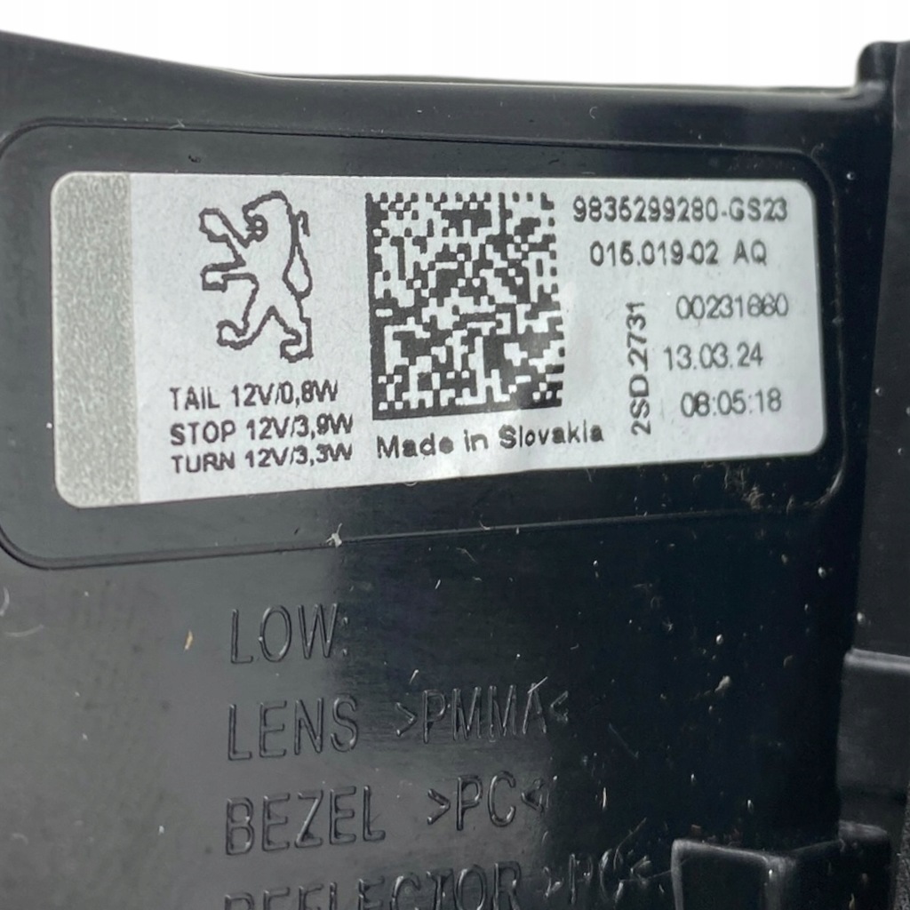 фото №16, Лампа правый задняя peugeot 308 iii 9835299280