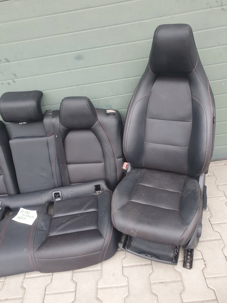фото №4, Салон середина сидіння заднє сидіння шкіра amg w176 a176