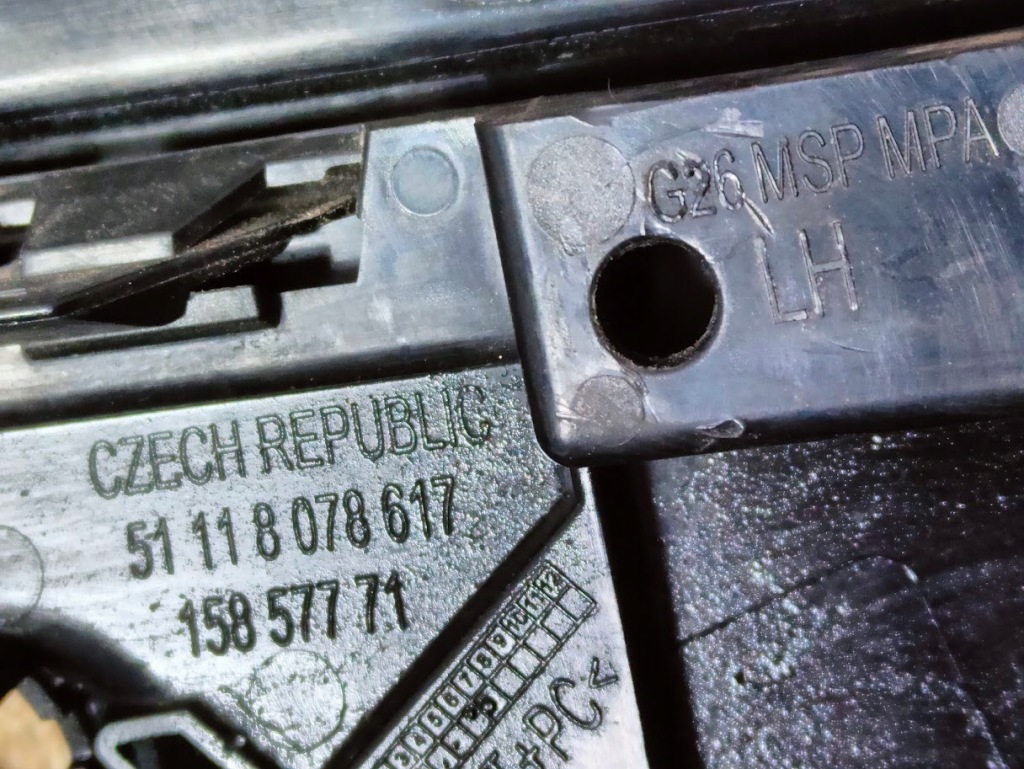 Решётка бампера левая перед bmw 4 g26 m-pakiet 51118078605 с Разборки