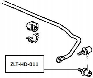 фото №2, Nty zlt-hd-011 тяга / кронштейн, стабілізатор