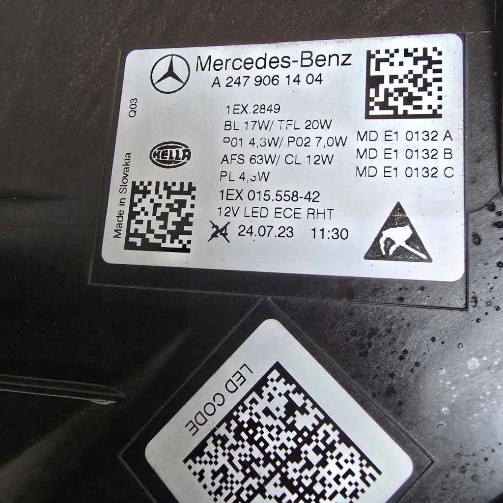 Купить Фара правая фара mercedes b-klasa w247 18- multibeam led