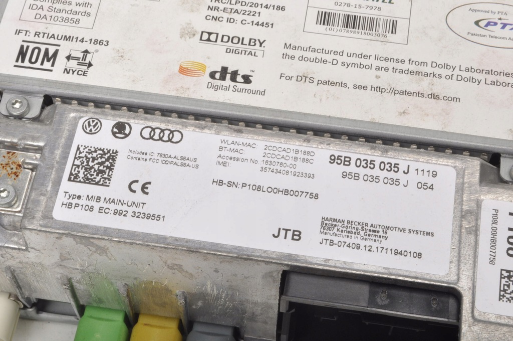 фото №7, Porsche macan радио навигация 95b035035j