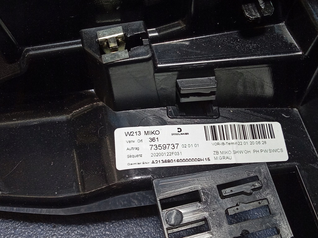 фото №8, Mercedes cls w257 тунель середній підлокітник