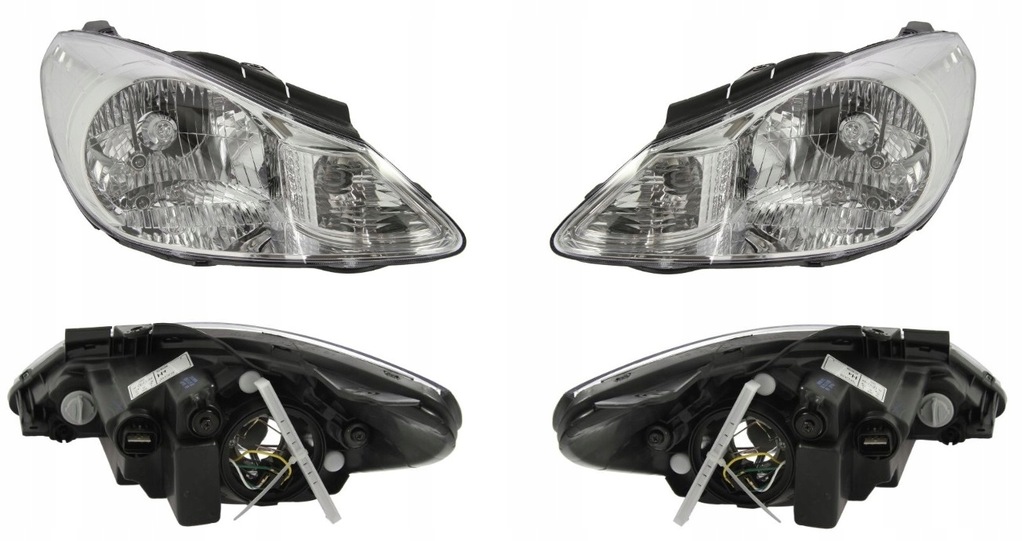 фото №1, Фара лампа hyundai i10 08-11 l+p tyc