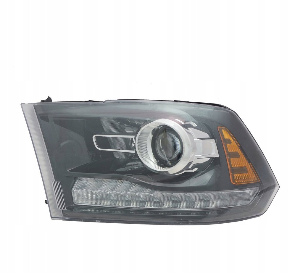 Купить Dodge ram 2013-2018 фара передняя линза с led левая черная firmy casp