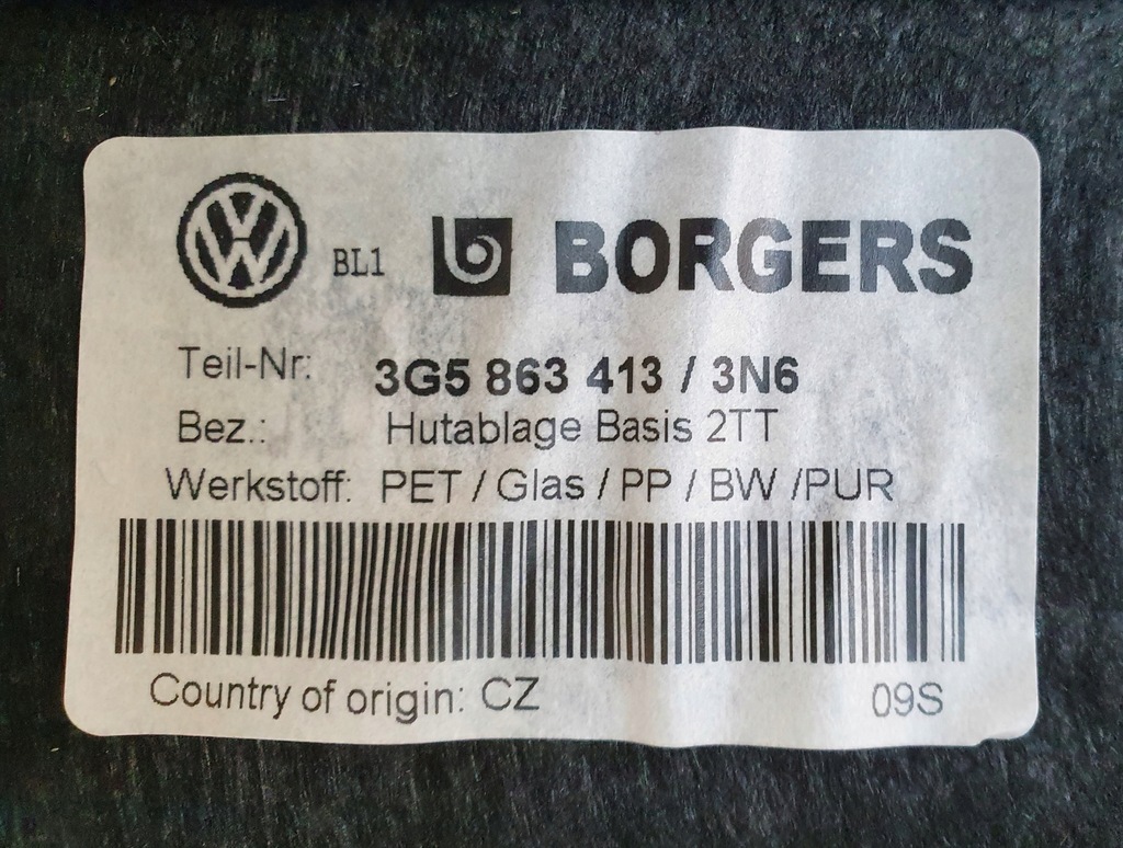 фото №11, Vw passat b8 sedan полка задняя 3g5863413 / 3n6